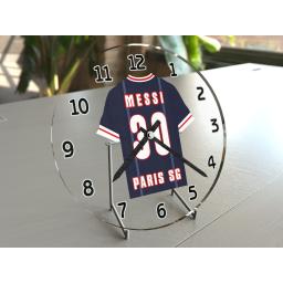 Lionel Messi 10 - Paris Saint-Germain FC Football Team Shirt Clock - Legend Edition