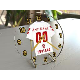 ANY Rugby League Team Shirt Personalised Wall Clock