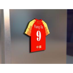 China National Football Team Fridge Magnet Birthday Card