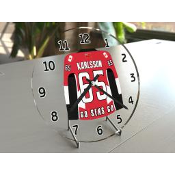 Erik Karlsson 65 - Ottawa Senators Hockey Jersey Clock - Legend Edition