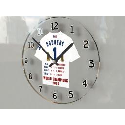 Los Angeles Dodgers 2020 World Series Champions MLB Baseball Jersey Themed Clock - HISTORY !!
