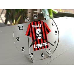 Franco Baresi 6 - AC Milan FC Football Team Shirt Clock - Legend Edition