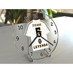 Zinedine Zidane 5 - CF Real Madrid Football Team Shirt Clock - Legend Edition