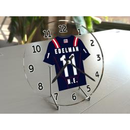 Julian Edelman 11 - New England Patriots NFL American Football Jersey Clock - Legend Edition