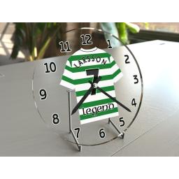 Henrik Larsson 7 - Celtic Football Shirt Themed Clock - Legend Edition