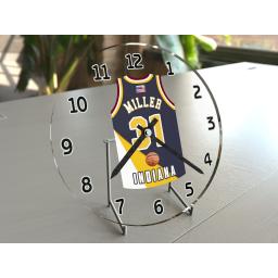 Reggie Miller 31 - Indiana Pacers NBA Jersey Clock - Legends Edition