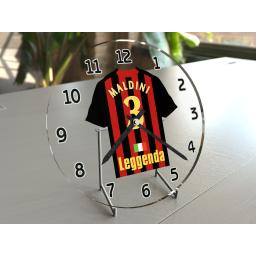 Paolo Maldini 3 - AC Milan FC Football Team Shirt Clock - Legend Edition