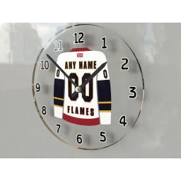 Guildford Flames Gifts - Personalised Ice Hockey Team Jersey Wall Clock