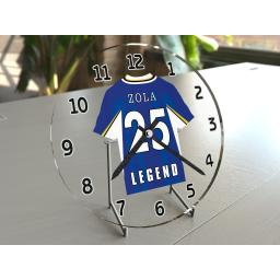 Gianfranco Zola 25 - Chelsea FC Football Shirt Clock - Legend Edition