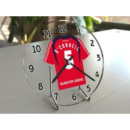 Paul O'Connell 5 - Munster Rugby Team Jersey Clock - Legends Edition