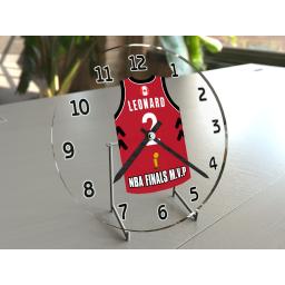 Kawhi Leonard 2 - Toronto Raptors NBA Jersey Clock - Legends Edition