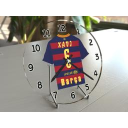 Xavi 6 - Barcelona Football Team Shirt Clock - Legend Edition