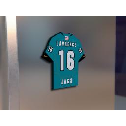 Jacksonville Jaguars NFL American Football Team Personalised Fridge Magnet Birthday Card