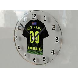 Australia ODI International Cricket Gifts - Personalised Team Shirt Wall Clock