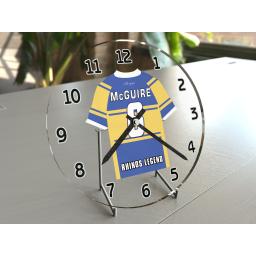 Danny McGuire 6 - Leeds Rhinos Super League Team Jersey Clock - Legends Edition