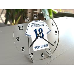 Jurgen Klinsmann 18 - Tottenham Hotspur FC Football Shirt Clock - Legend Edition