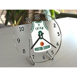 Jayson Tatum 0 - Boston Celtics NBA Jersey Clock - Legends Edition