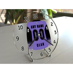 Glasgow Clan Gifts - Personalised Ice Hockey Team Jersey Wall Clock