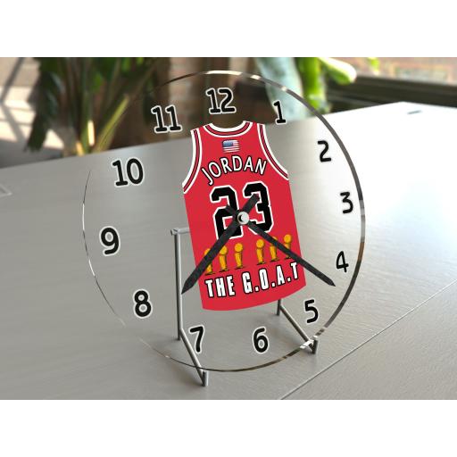 Michael Jordan 23 - Chicago Bulls NBA Jersey Clock - Legends Edition