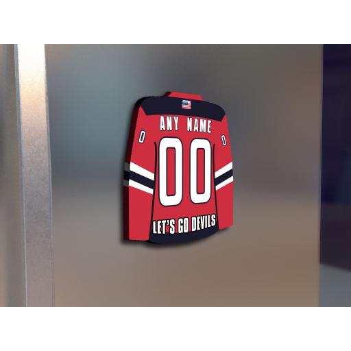 New Jersey Devils NHL Ice Hockey Team Personalised Fridge Magnet Birthday Card