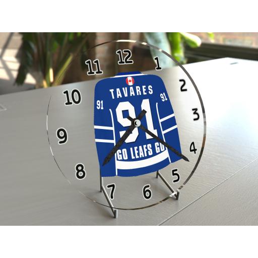 John Tavares 91 - Toronto Maple Leafs Hockey Jersey Clock - Legend Edition