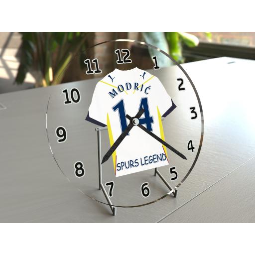Luka Modric 14 - Tottenham Hotspur FC Football Shirt Clock - Legend Edition