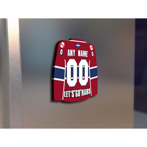 Montreal Canadiens NHL Ice Hockey Team Personalised Fridge Magnet Birthday Card