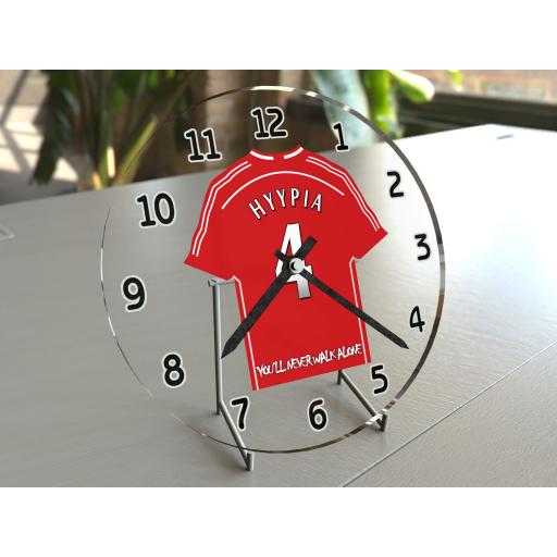 Sami Hyypia 4 - Liverpool FC Football Shirt Clock - Legend Edition