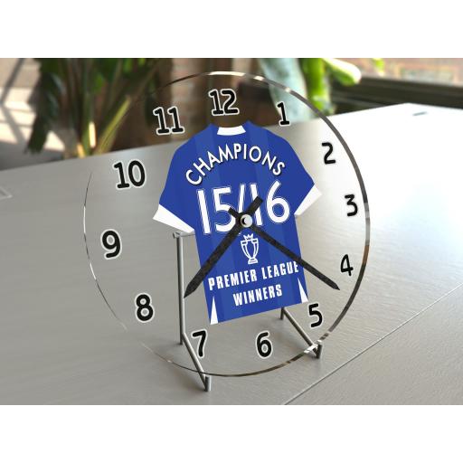 16 Premier League Winners Football Shirt Clock - Limited Edition