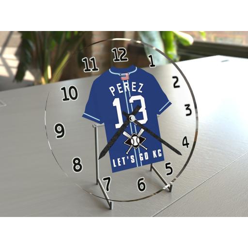 Kansas City Royals MLB Personalised Gifts - Baseball Team Wall Clock