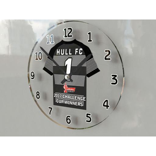 Hull FC 2017 Ladbrokes Challenge Cup Final Winners Jersey Themed Clock - Limited Edition !