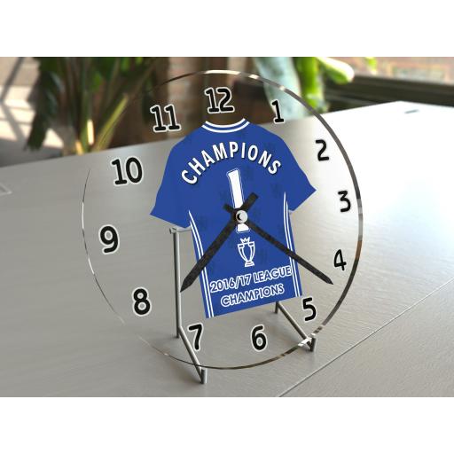 17 Premier League Winners Football Shirt Clock - Limited Edition