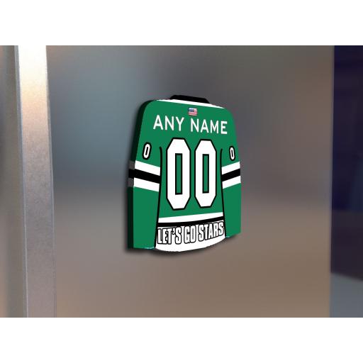 Dallas Stars NHL Ice Hockey Team Personalised Fridge Magnet Birthday Card