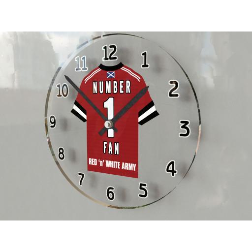 Aberdeen FC NUMBER 1 FAN Football Shirt Clock - Perfect Gift for any Dons Fan