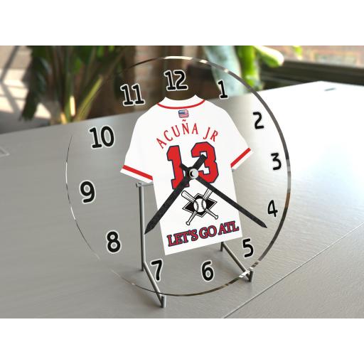 Atlanta Braves MLB Personalised Gifts - Baseball Team Wall Clock