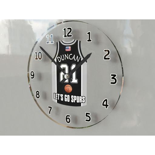 san-antonio-spurs-nba-basketball-team-wall-clock-choose-the-style-of-clock-2-options-available-clear-wall-clock-30cms-30