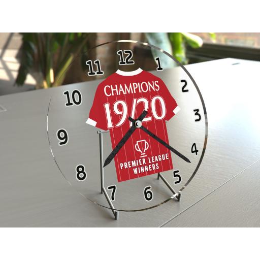 20 Premier League Champions Football Shirt Clock - Limited Edition