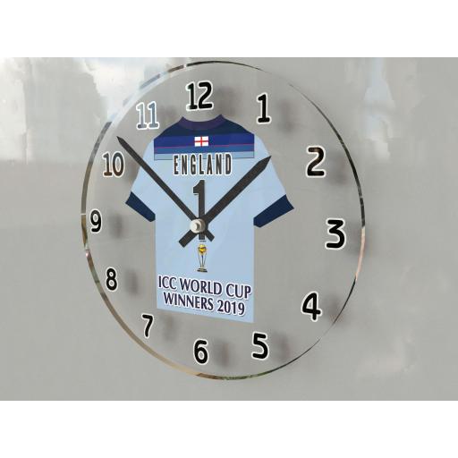 England ODI International Cricket Gifts - Personalised Team Shirt Wall Clock