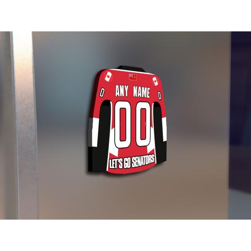 Ottawa Senators NHL Ice Hockey Team Personalised Fridge Magnet Birthday Card