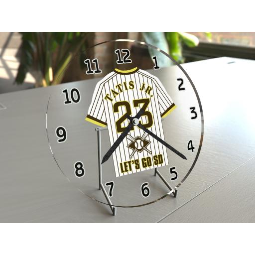 San Diego Padres MLB Personalised Gifts - Baseball Team Wall Clock
